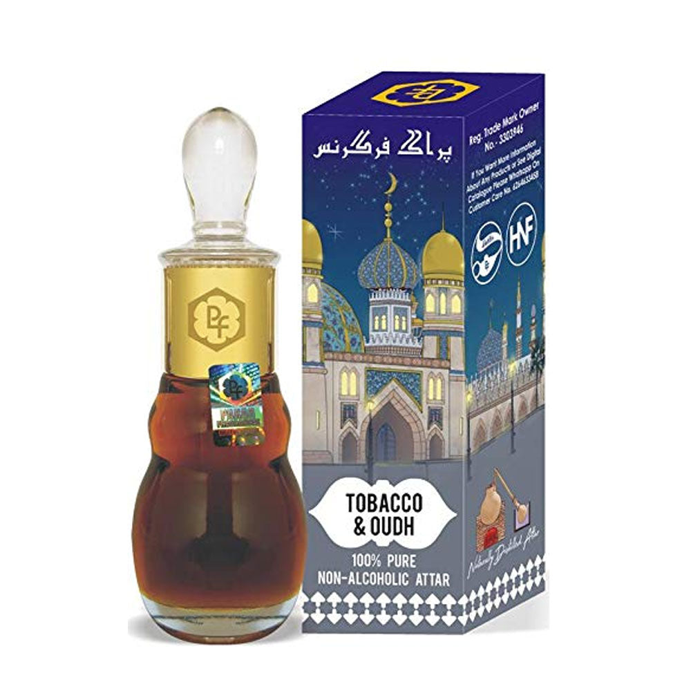 Tobacco Oud Attar Natural and Bhapka-Processed Fragrance