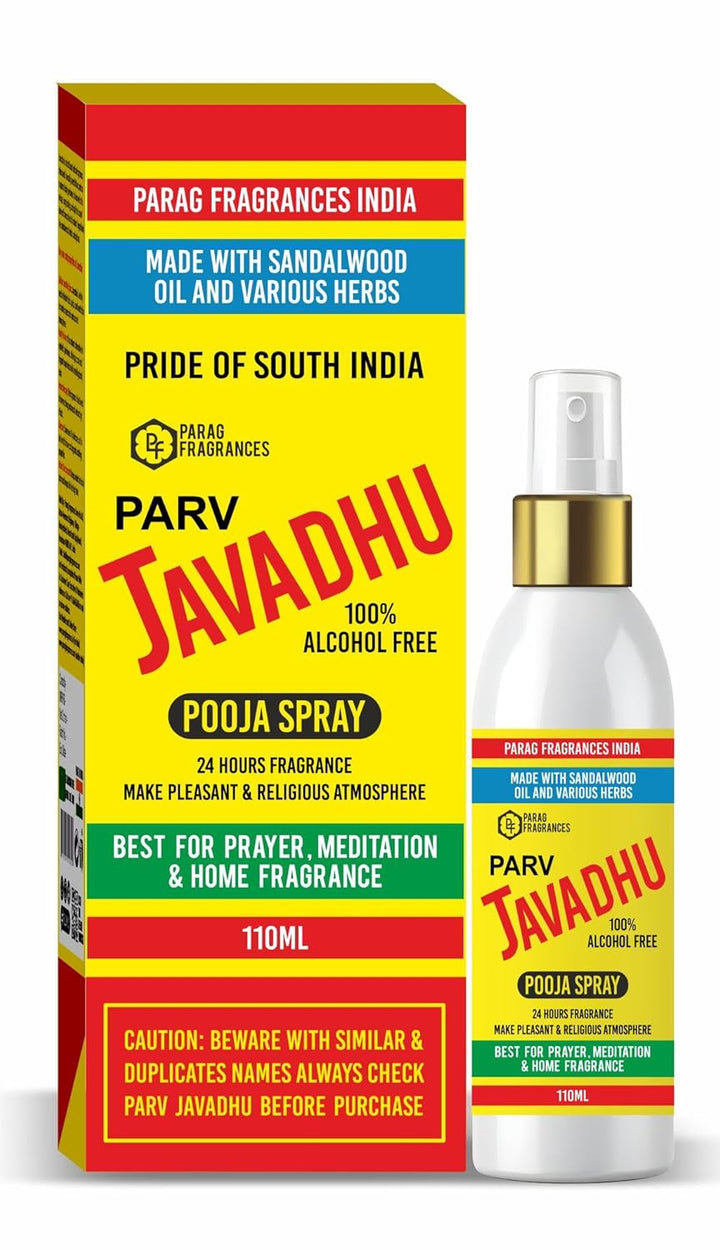 Parag Fragrances Parv Javadhu Bath Perfume 110ml For All Day Freshness/Javadhu Liquid Perfume (Water Soluble Perfume)