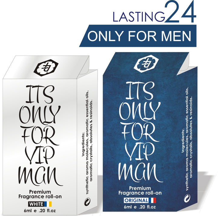 Parag fragrances Combo Pack Of Its Only For Vip Man Perfume For Men (White & Blue)