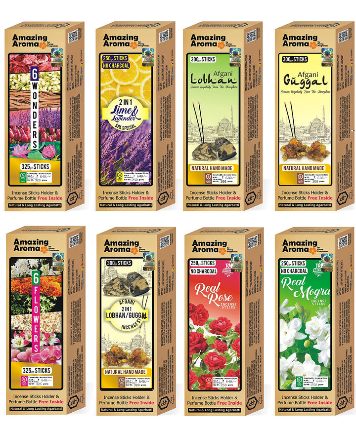 Kannauji Agarbatti Combo | Desi Gulab and Desi Chandan