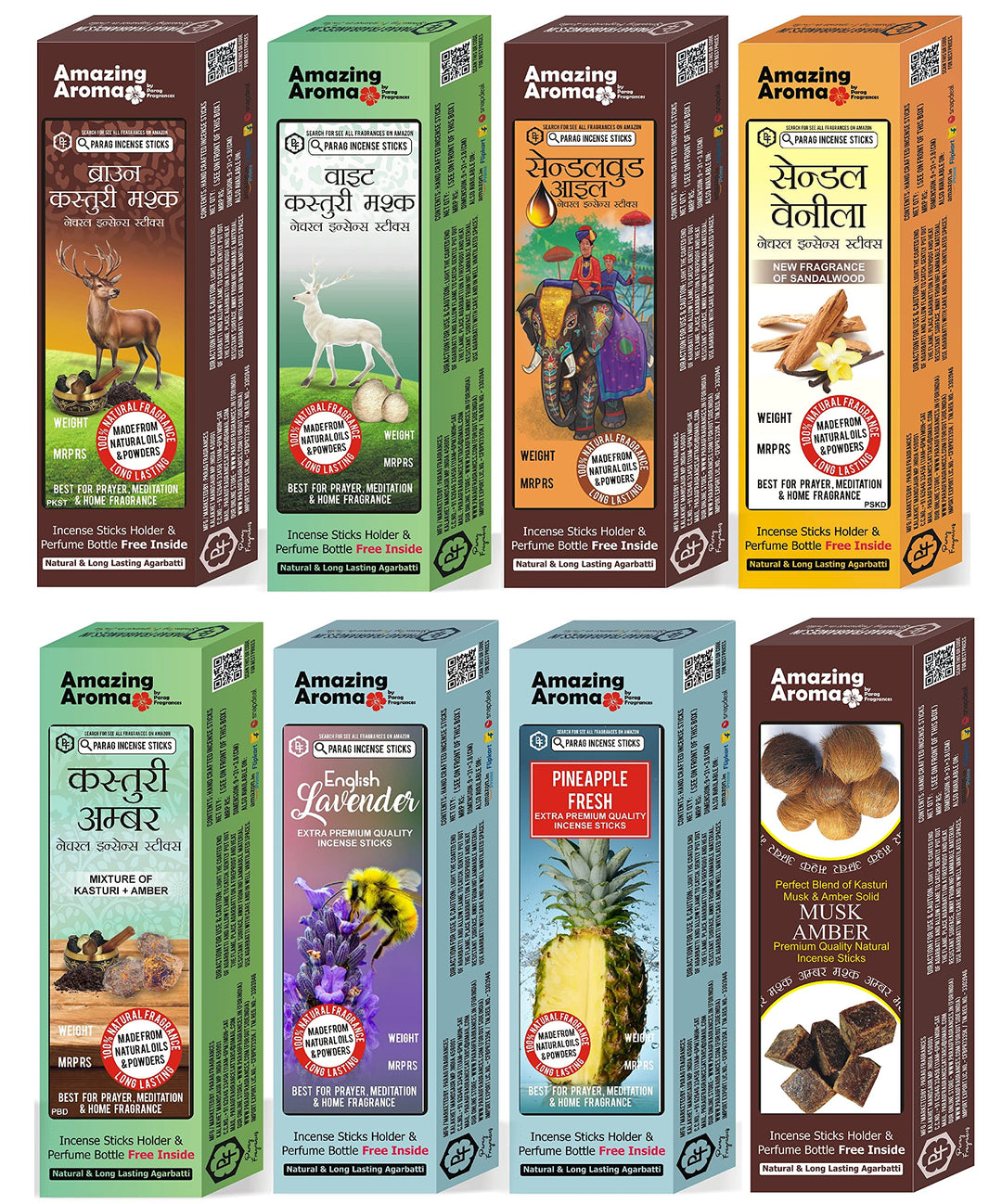 Kannauji Agarbatti Combo | Desi Gulab and Desi Chandan