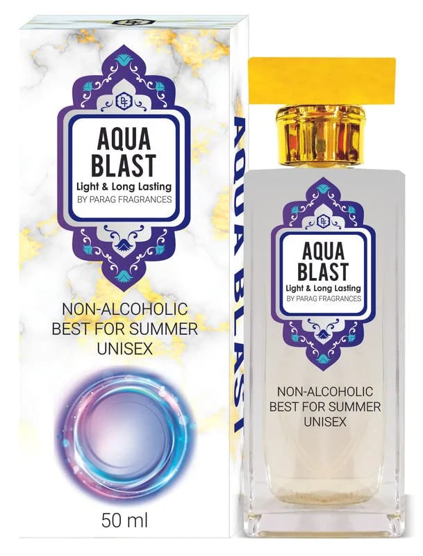 Parag Fragrances Aqua Blast Alcohol Free Perfume Spray / 0% Alcohol & Extreme Long Lasting