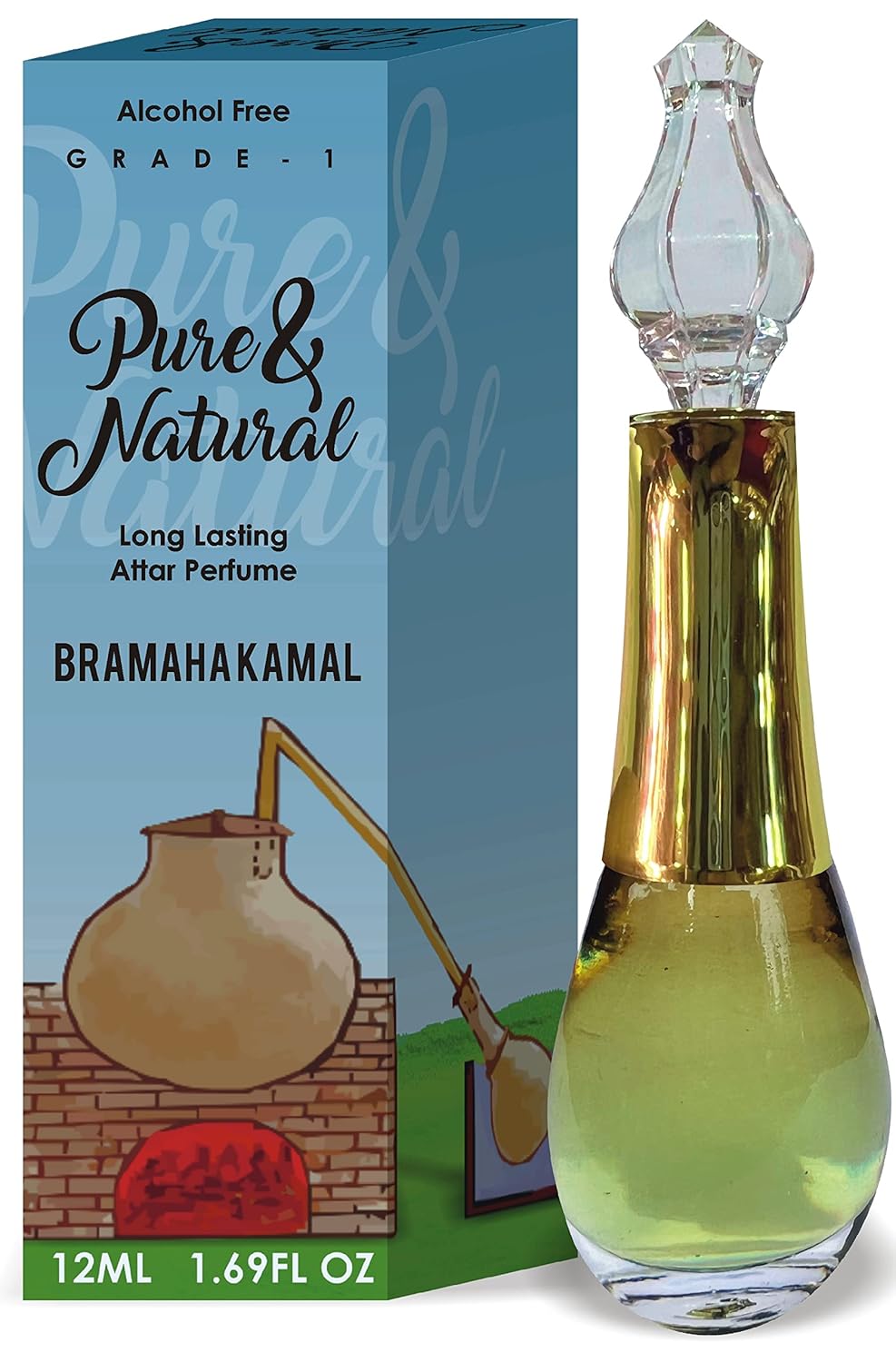 Parag Fragrances Bramah Kamal Attar/Natural Perfume Oil 12Ml Pure & Natural Diamond Series