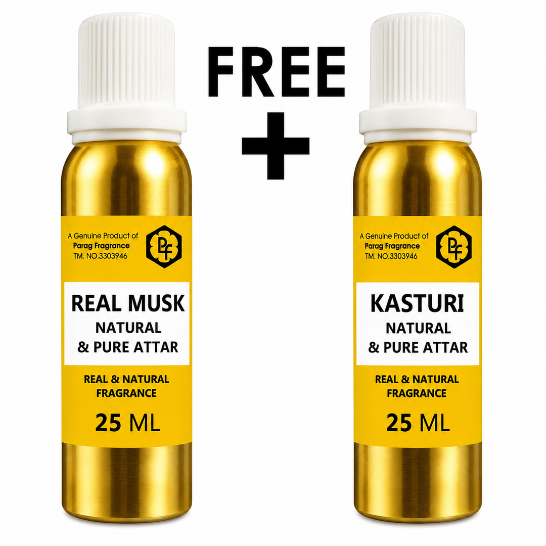 Parag Fragrances Real Musk 25ml & Real Kasturi Attar 25ml Combo Pack