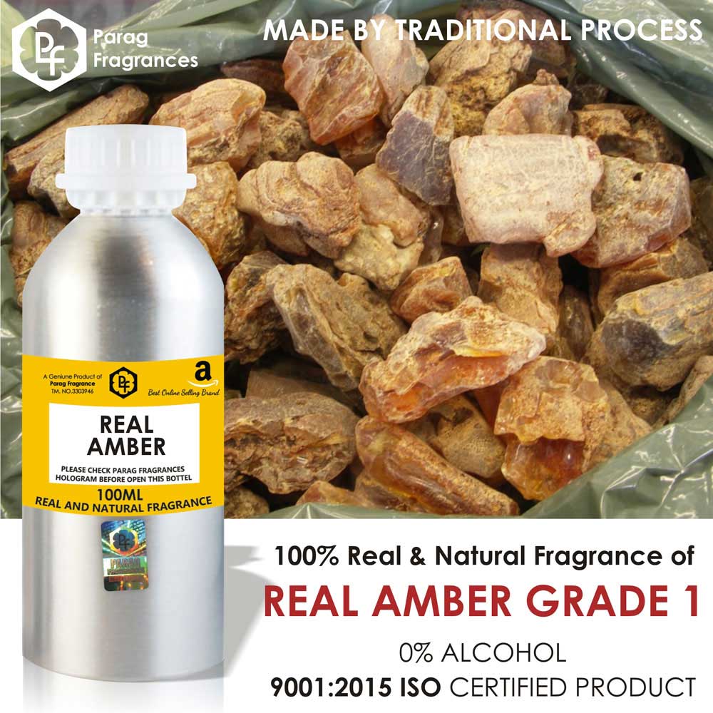 REAL AMBER 100 ML β Parag Fragrances official
