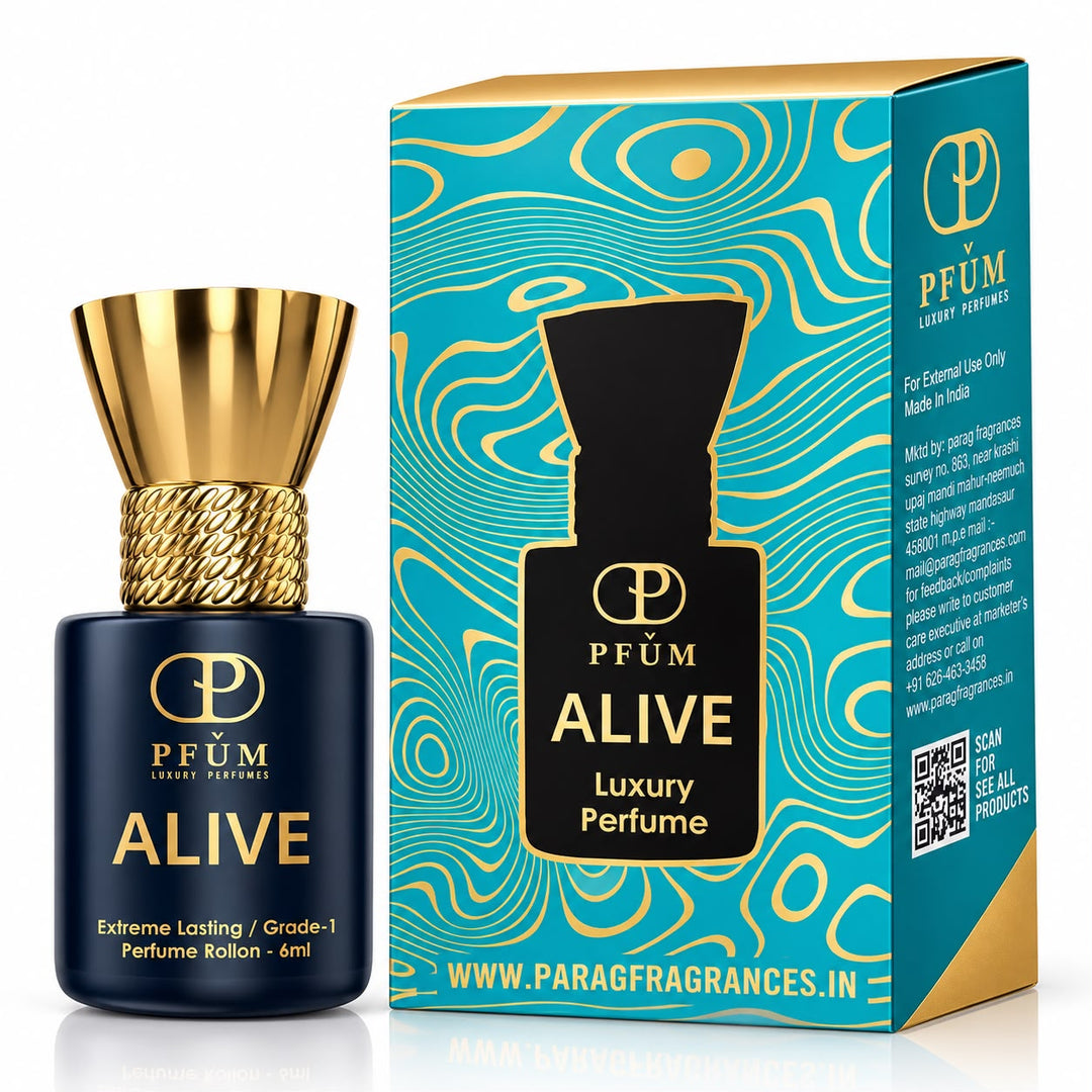 Parag Fragrances PFUM Alive Luxury Perfume Roll On 6 ml, Extreme Lasting Grade-1 Fragrance