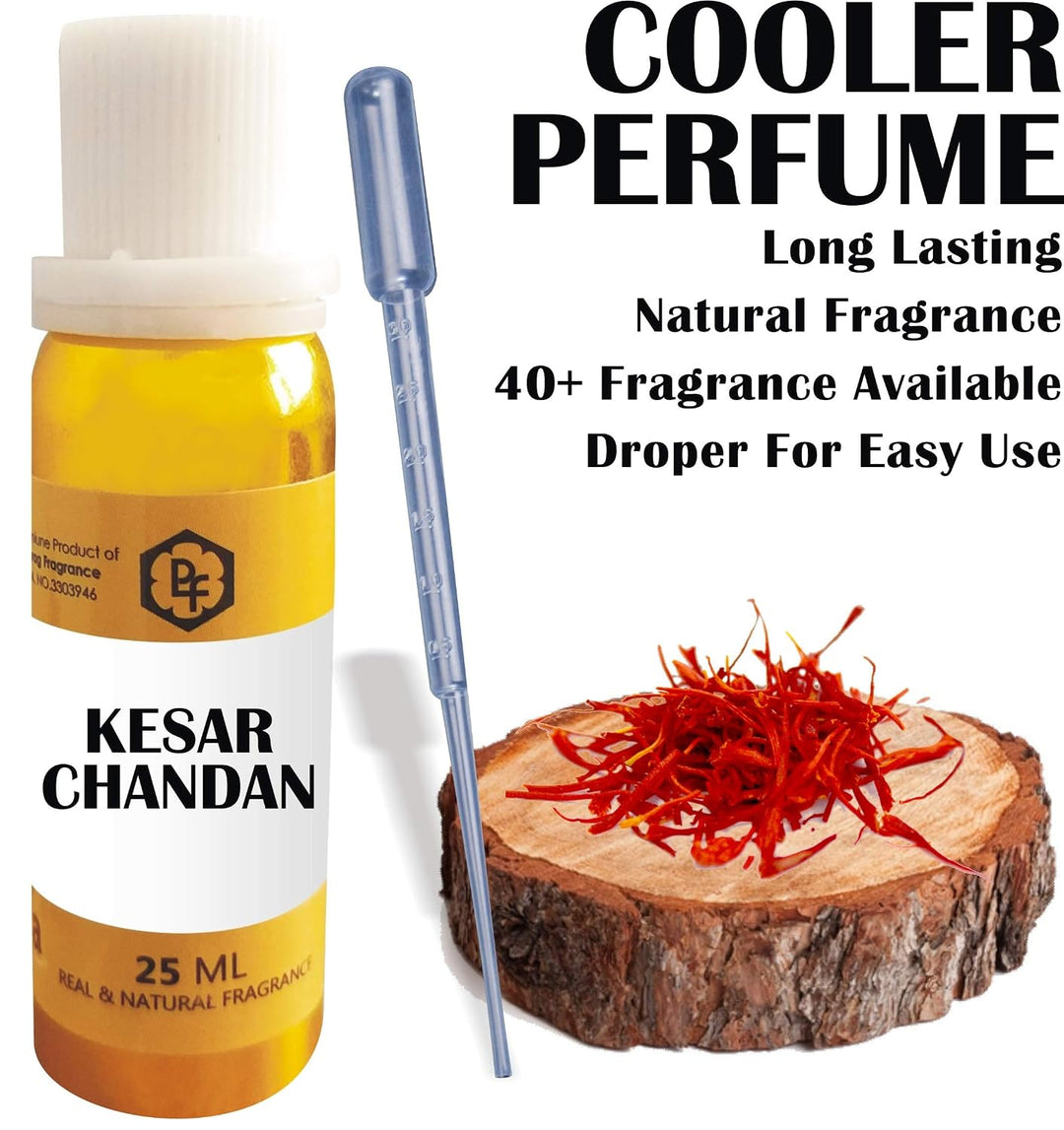 Parag Fragrances Kesar Chandan 25ml Cooler Perfume/Aroma Diffuser Oil or Fragrance, Long Lasting Cooler Perfume/Aroma Diffuser Fragrance Oil
