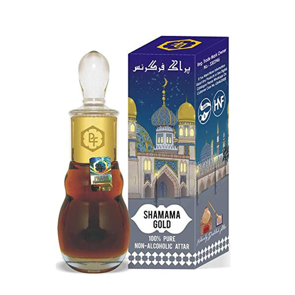 Shamama Gold Attar – Long-Lasting, Natural Perfume (25ml) – Parag ...